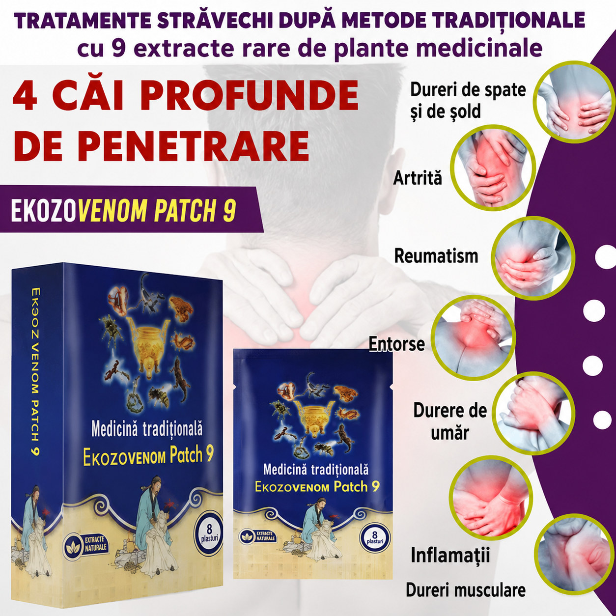 Plasturi bioactivi 100% naturali unici în românia