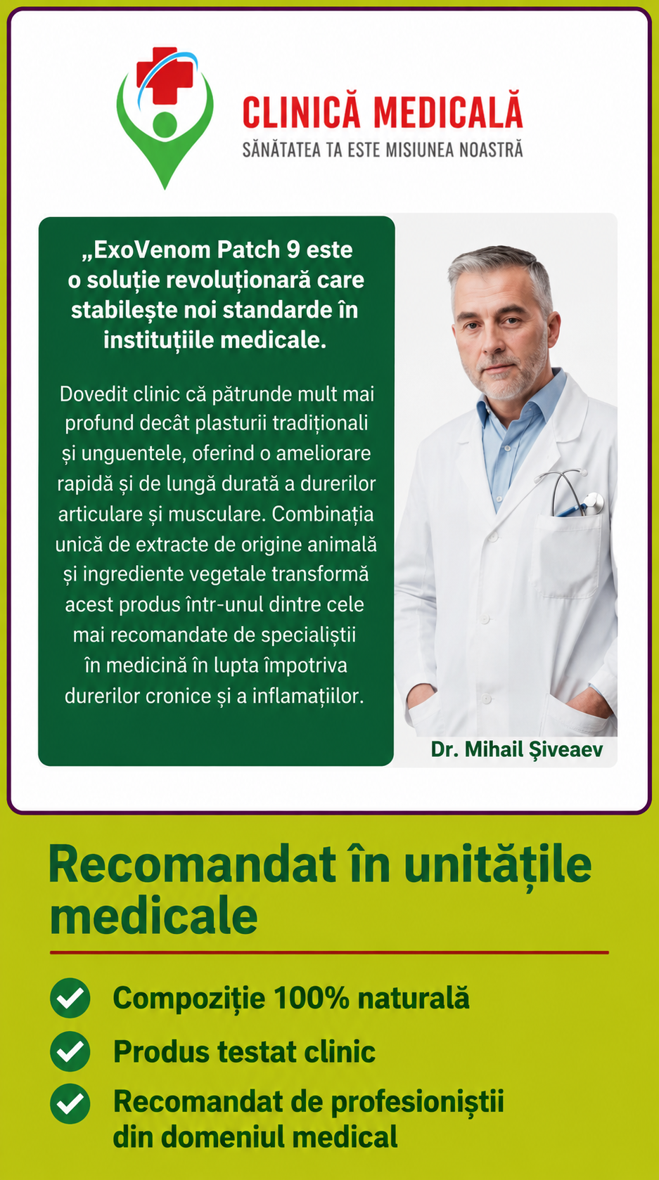 Plasturi bioactivi 100% naturali unici în românia